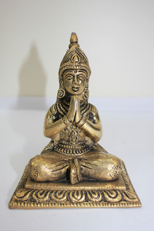 Parvati Brass Idol in Sitting Position