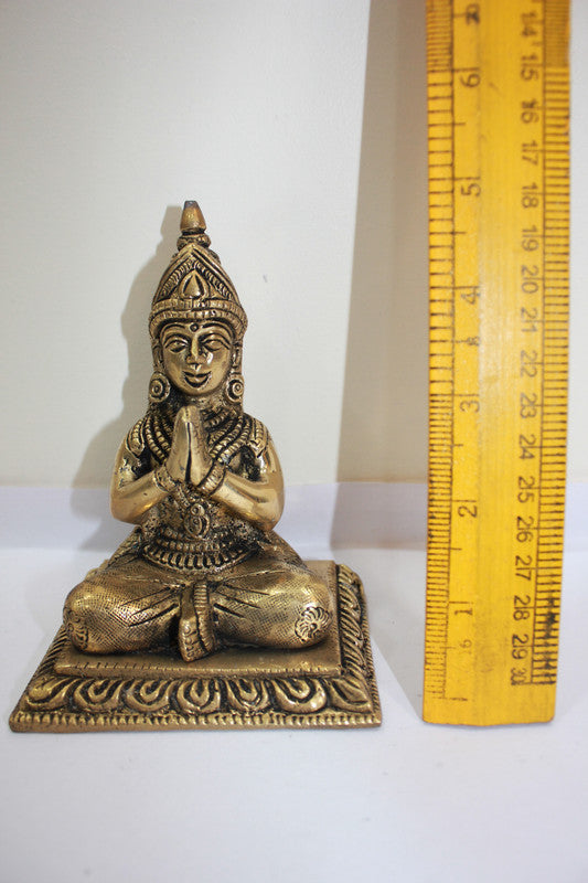 Parvati Brass Idol in Sitting Position