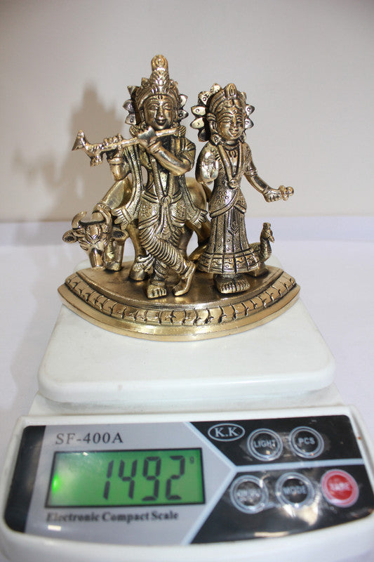 Brass Radha Krishan Statue