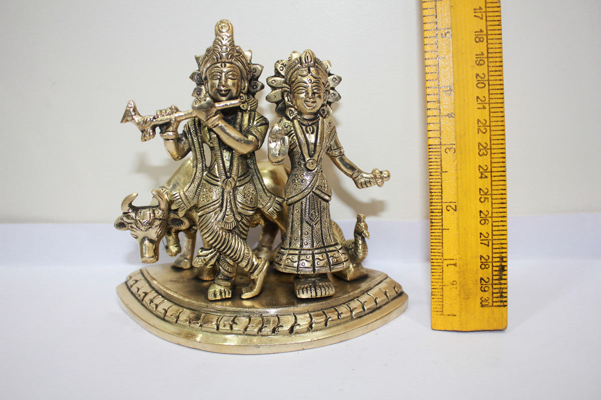 Brass Radha Krishan Statue