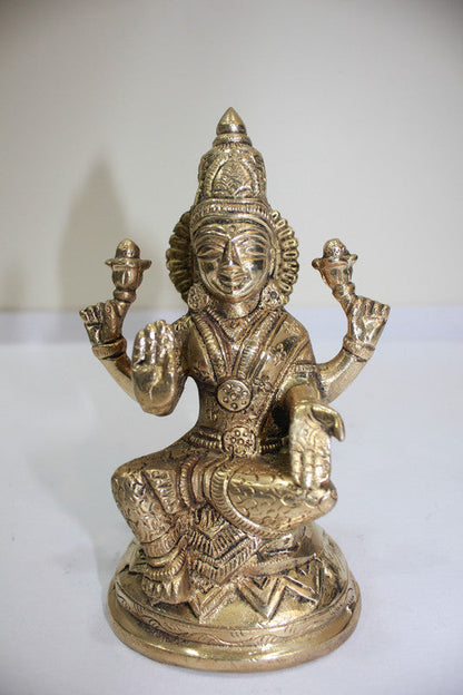 Brass Laxmi Ji Statue