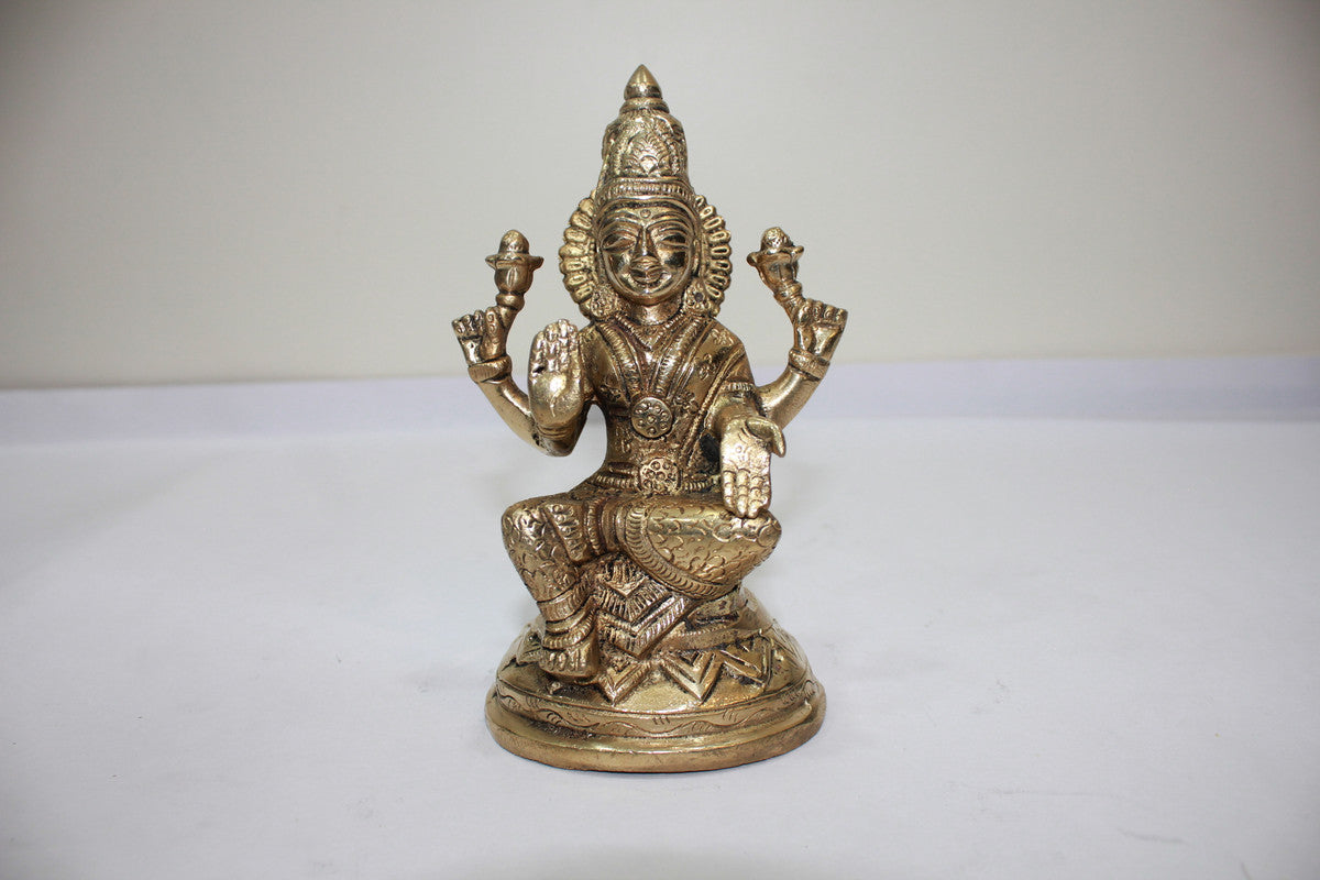 Brass Laxmi Ji Statue