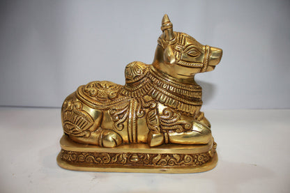 Brass Nandi Statue Idol