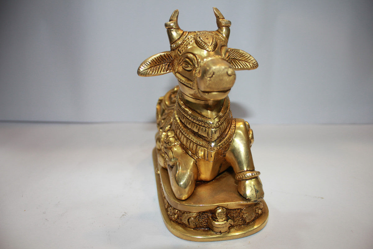 Brass Nandi Statue Idol