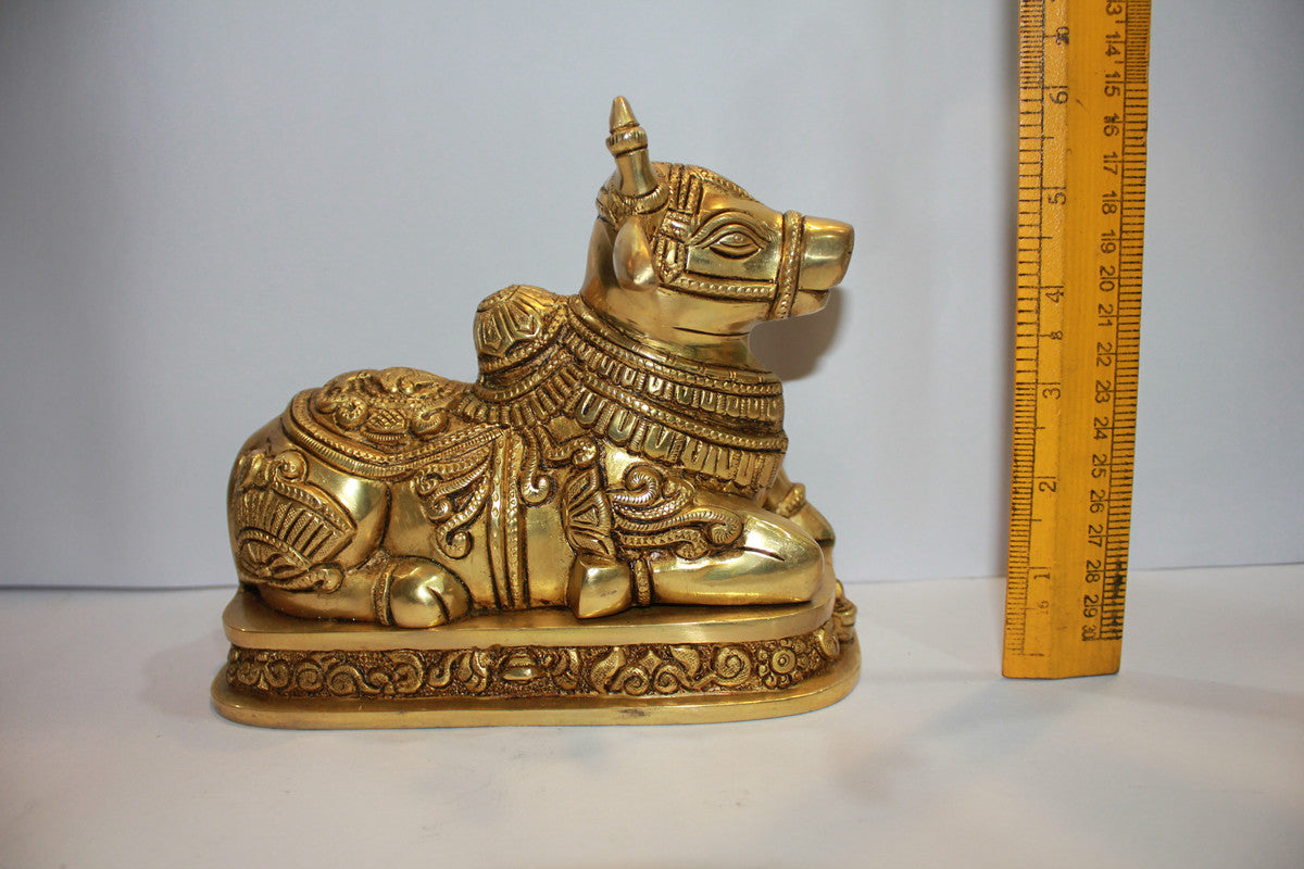 Brass Nandi Statue Idol