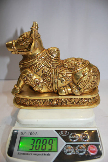 Brass Nandi Statue Idol