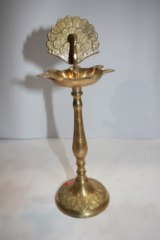 Brass Peacock Lamp, Diya, Deepak