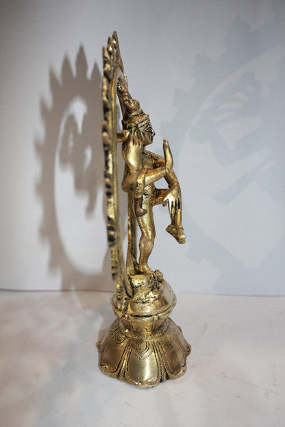 Brass Nataraja God Idol Statue