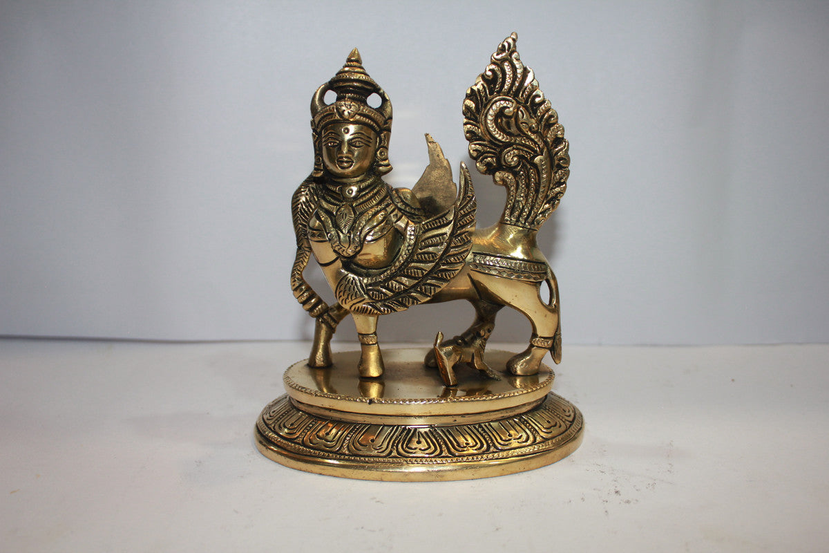 Brass Kamdhenu Cow Statue