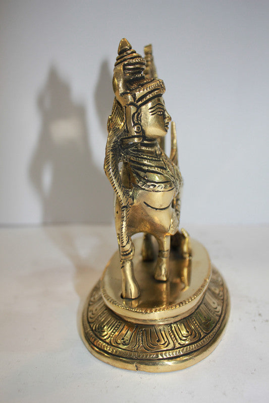 Brass Kamdhenu Cow Statue