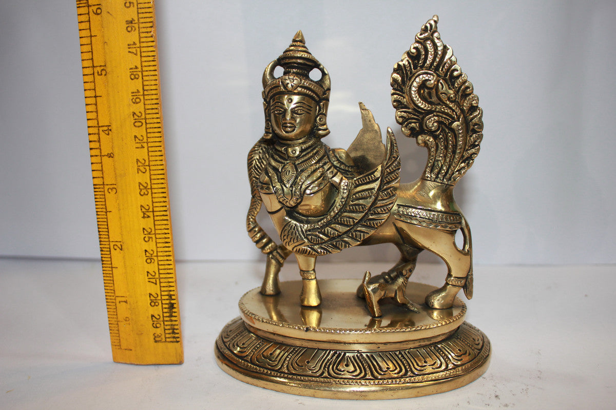 Brass Kamdhenu Cow Statue