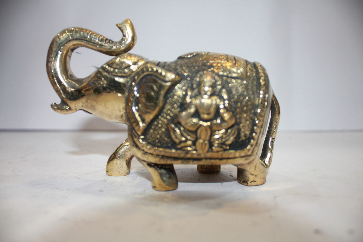 Brass Pair Elephant Statue