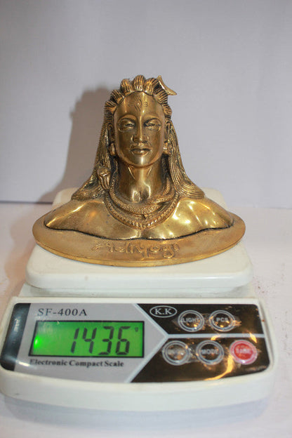 Brass Adiyogi Shiva Statue