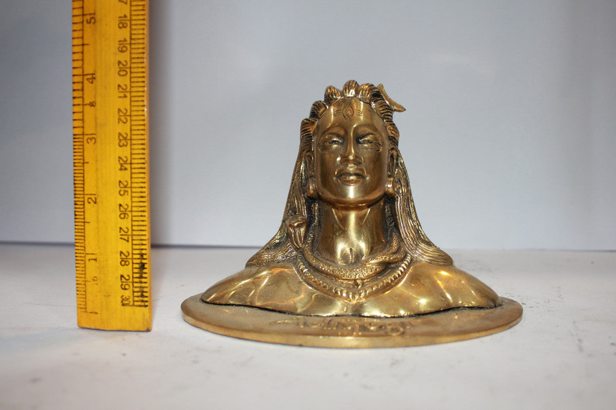 Brass Adiyogi Shiva Statue