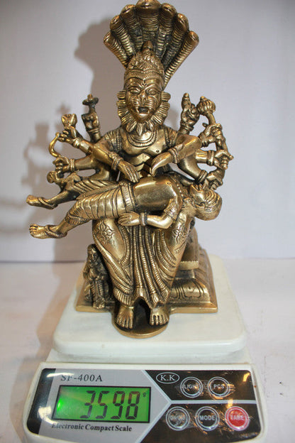 Brass Narsingh Bhagwan God Idol Statue