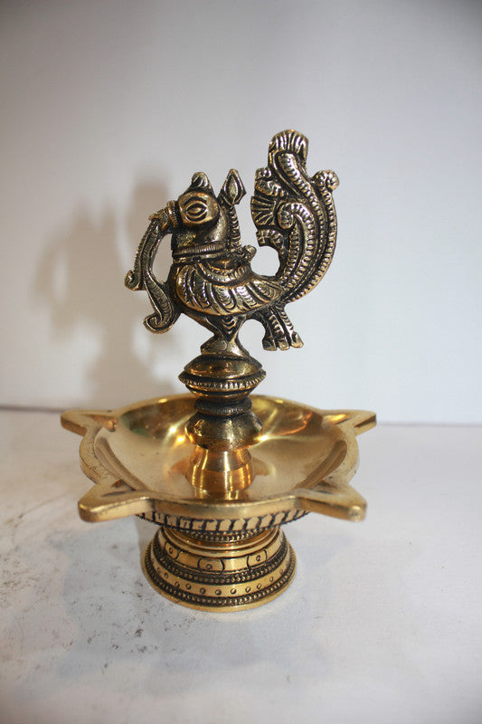 Brass Murga Lamp, Diya, Deepak