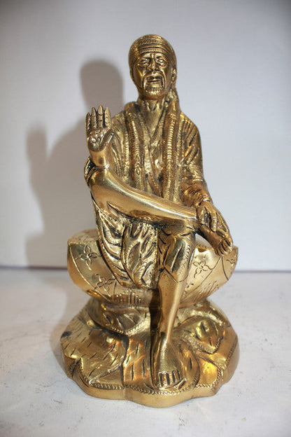 Brass Sai Baba Statue