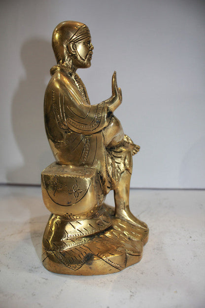 Brass Sai Baba Statue