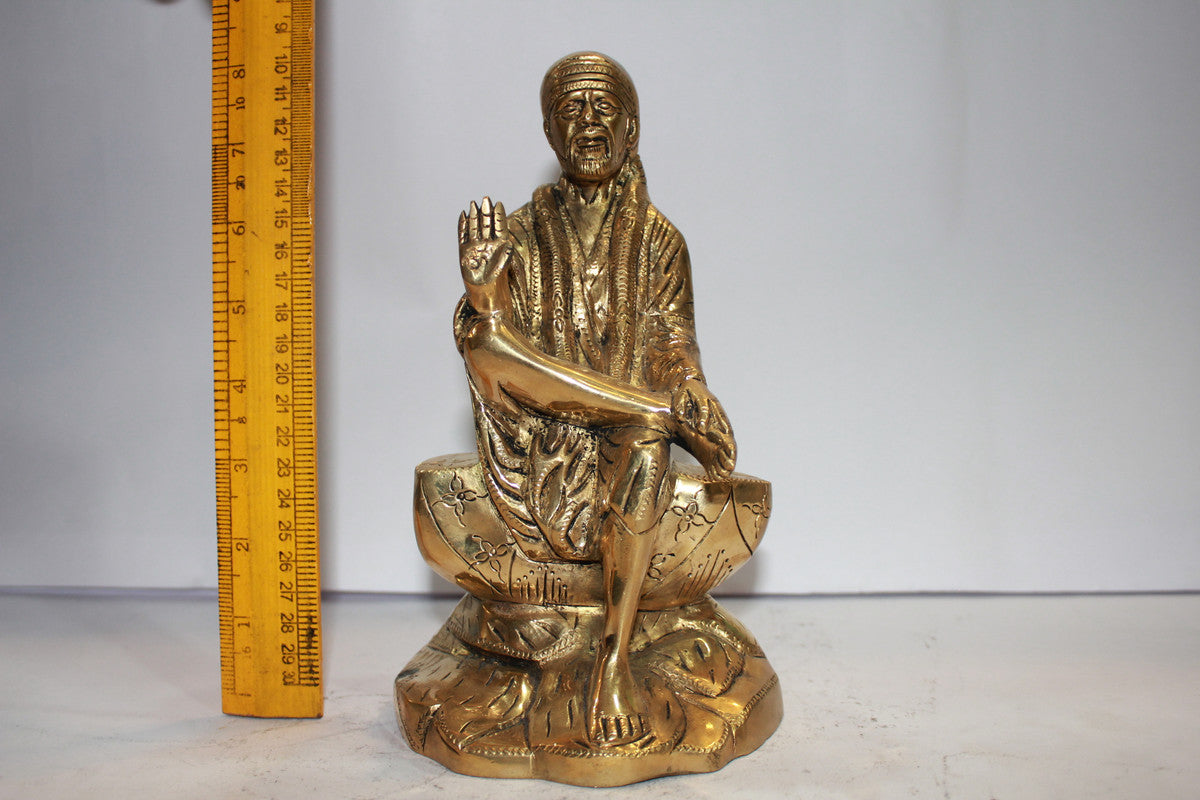 Brass Sai Baba Statue