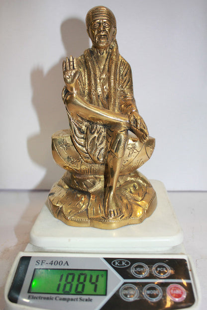 Brass Sai Baba Statue