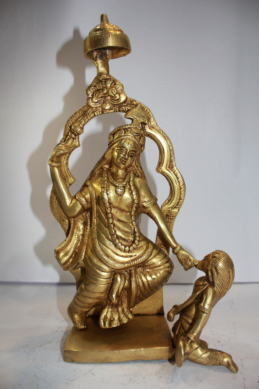 Brass Kali Maa God Idol Statue