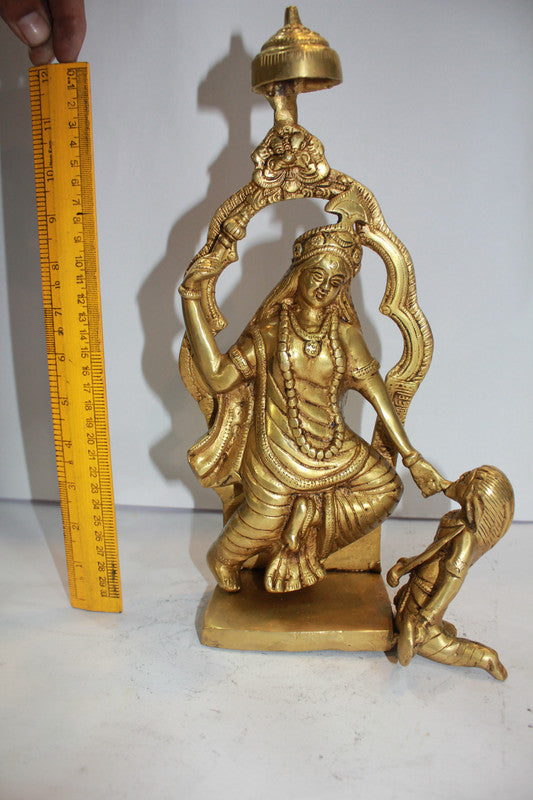 Brass Kali Maa God Idol Statue