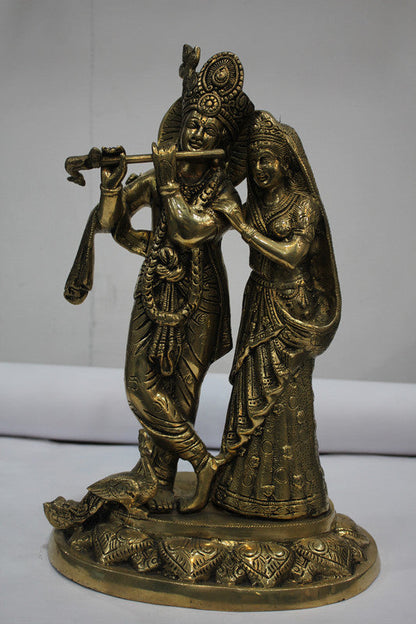 Brass Radha Krishan Statue