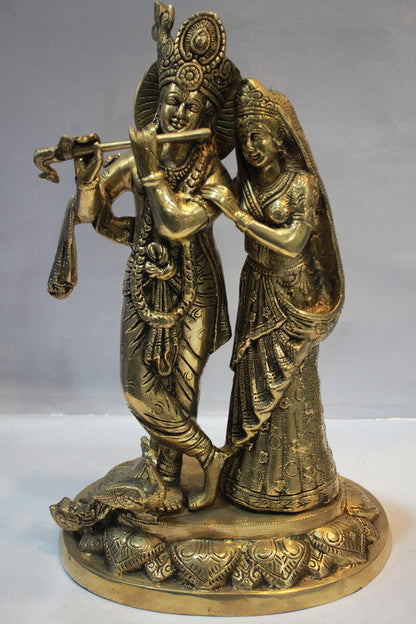 Brass Radha Krishan Statue