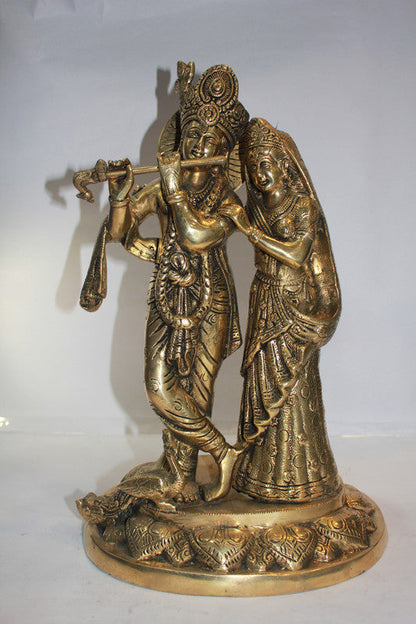 Brass Radha Krishan Statue