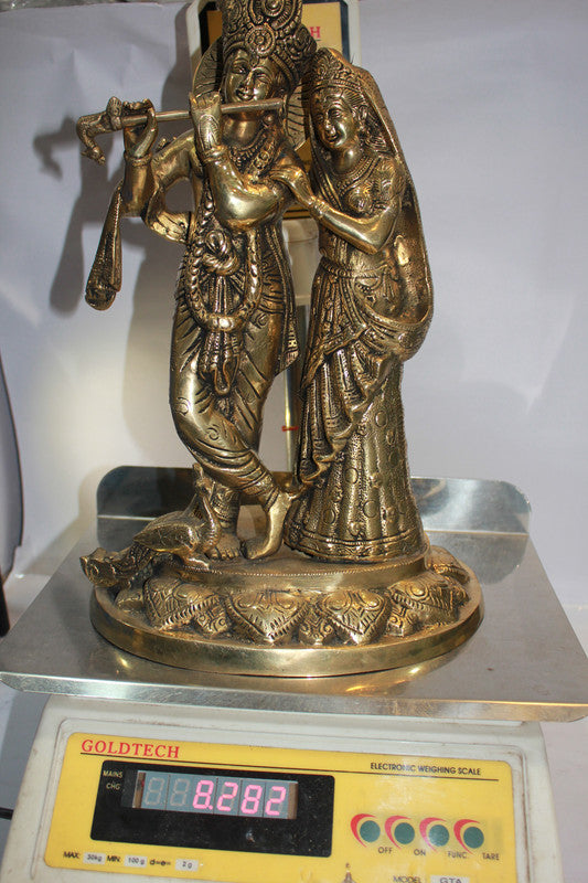 Brass Radha Krishan Statue