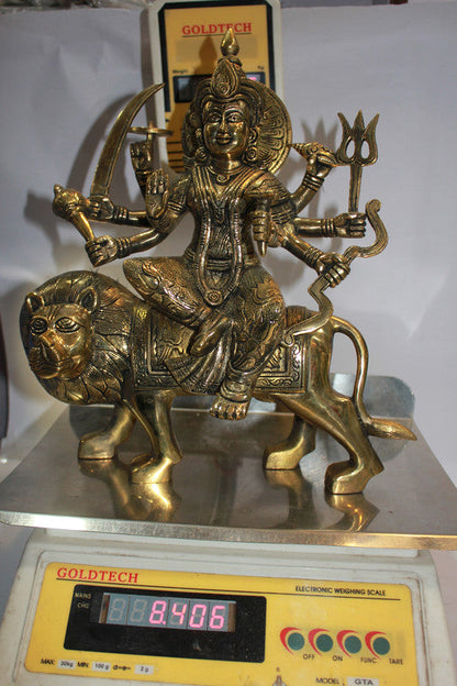 Brass Durga Ji Goddess Idol Statue