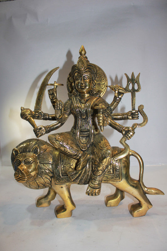 Brass Durga Ji Goddess Idol Statue