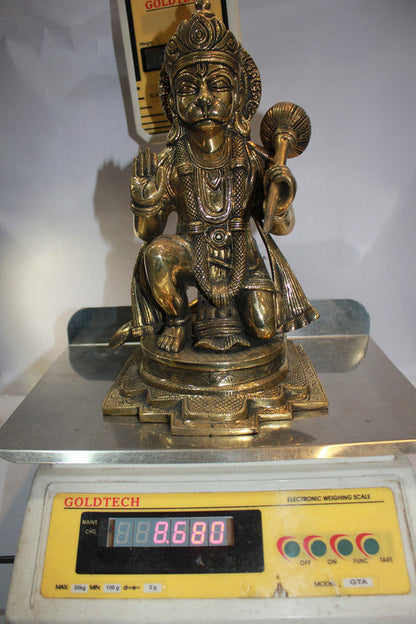 Brass Hanuman Ji God Idol Statue