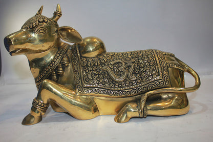 Brass Nandi Statue Idol