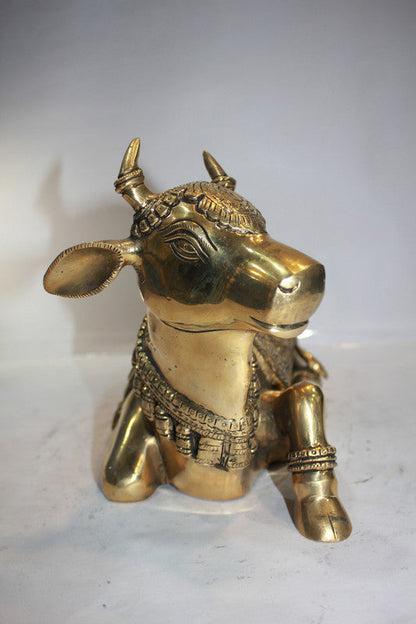 Brass Nandi Statue Idol