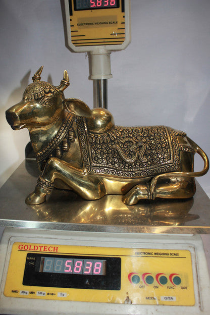 Brass Nandi Statue Idol