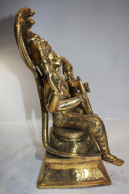 Brass Narsingh Bhagwan God Idol Statue