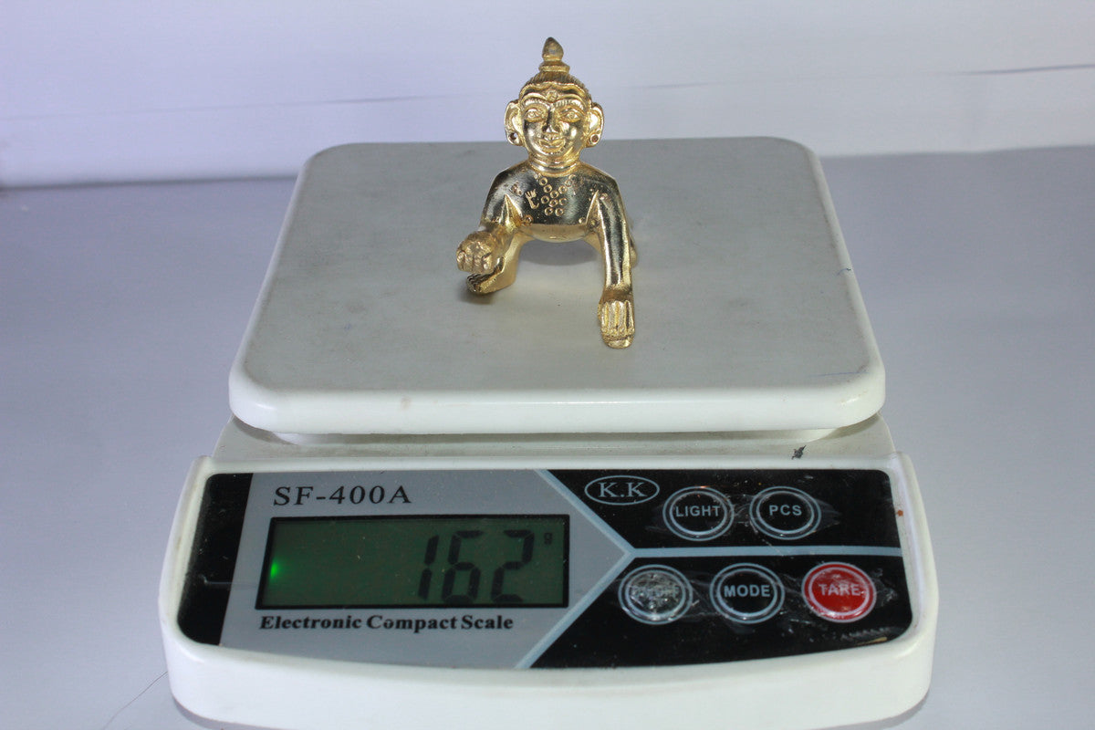 Brass Laddu Gopal Statue Murti Idol