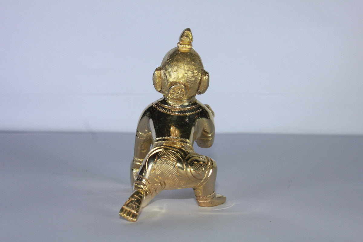 Brass Laddu Gopal Statue Murti Idol