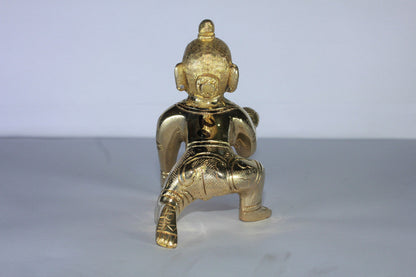 Brass Laddu Gopal Statue Murti Idol