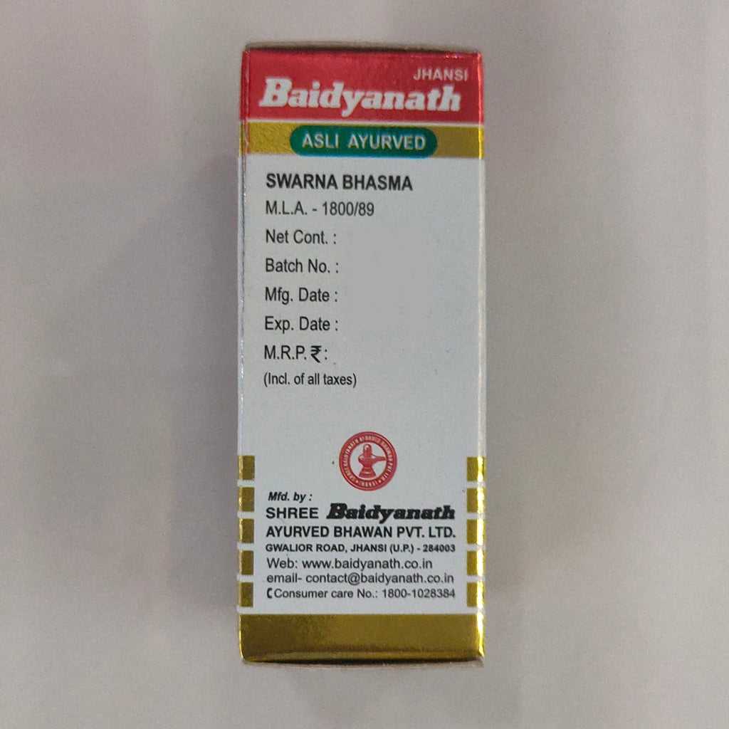 Baidyanath Jhansi Swarna Bhasma with Gold 125 Mg