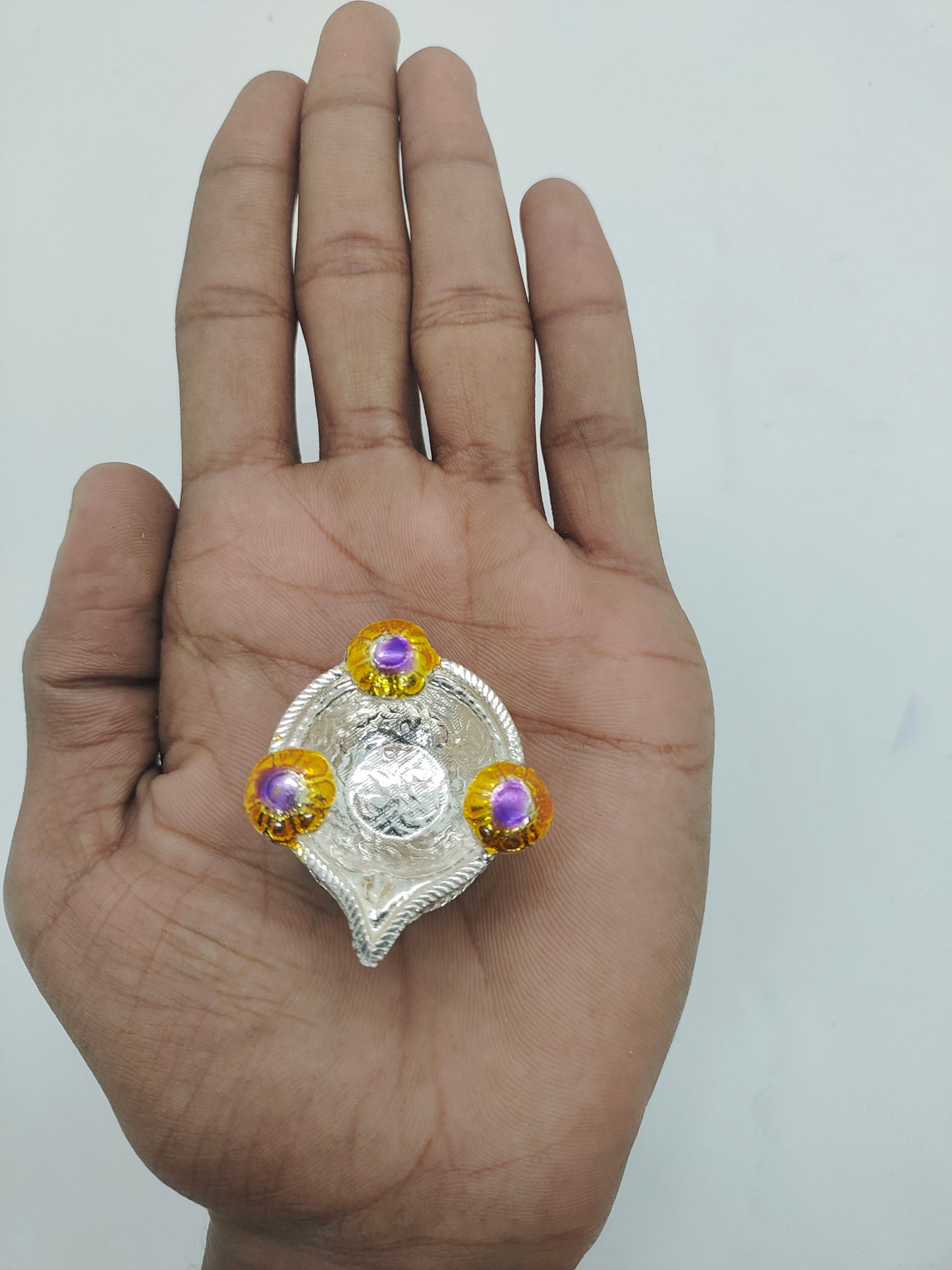 Pure Silver Fancy Diya