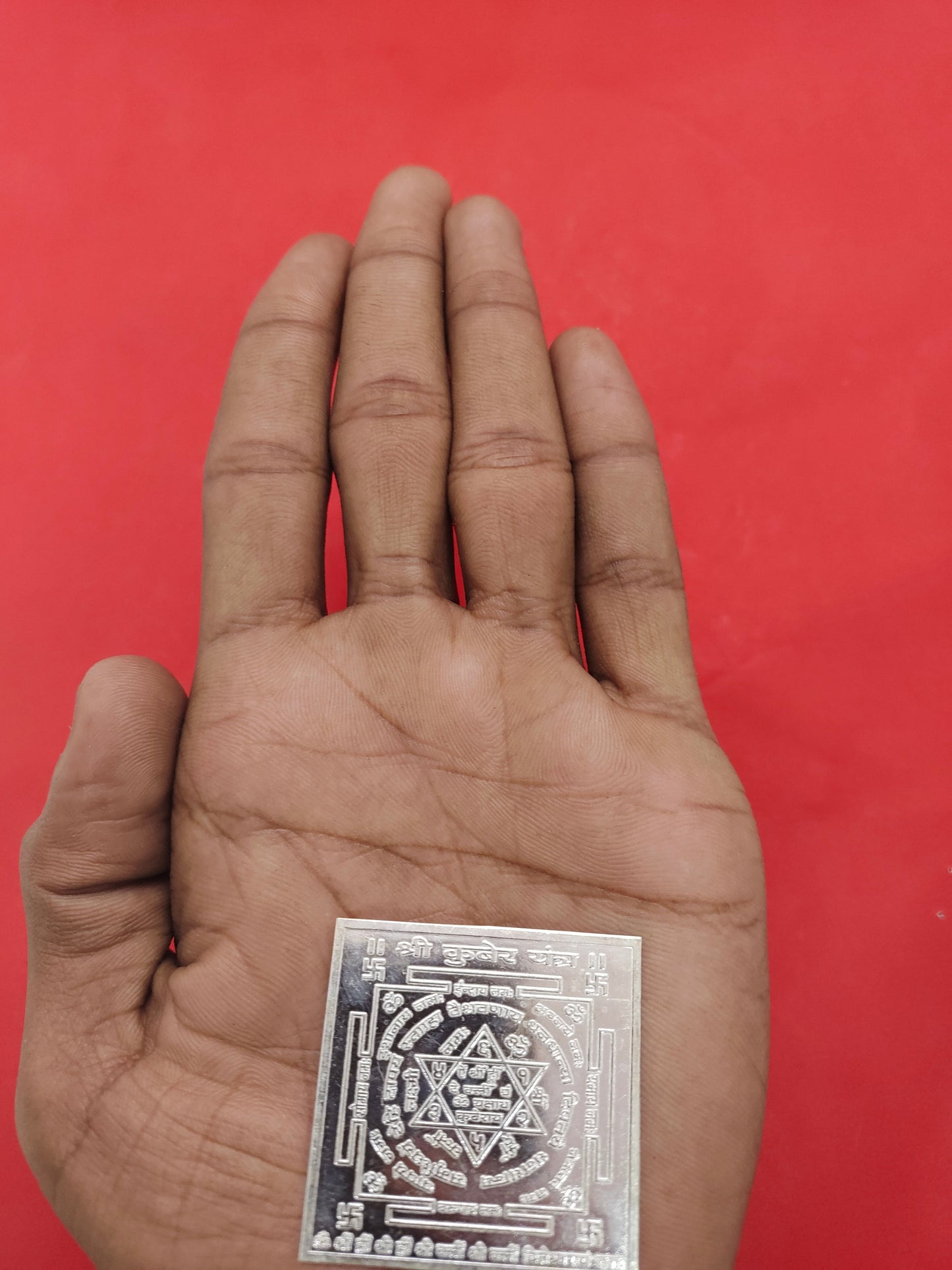 Kubera Yantra in Pure Silver