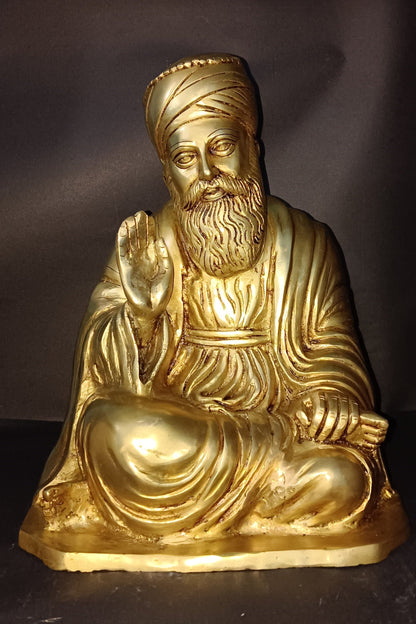 Brass Guru Nanak Statue