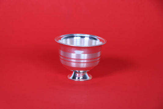 Pure Silver Bowls with Engraved Lines 26.42 Grams - PUSHMYCART