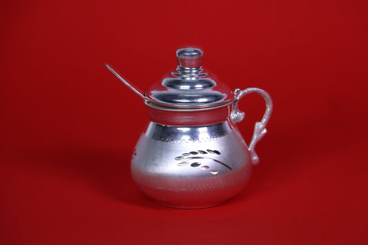 Pure Silver Ghee Pot 45.77 g - PUSHMYCART