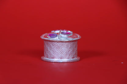 Pure Silver Kajal Box