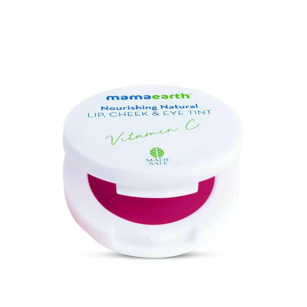 Mamaearth Nourishing Natural Lip Cheek and Eye Tint with Vitamin C and Rose