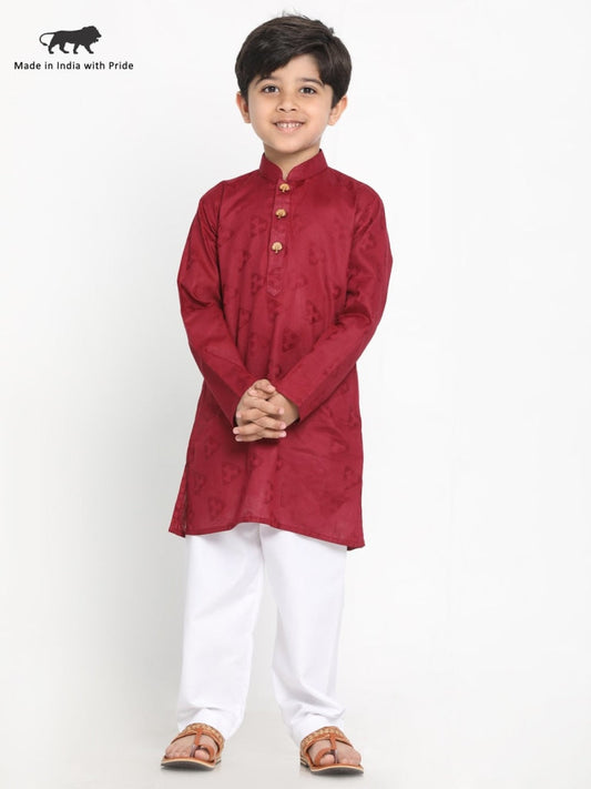 Vastramay Boys Self Design Kurta and Pyjama Set