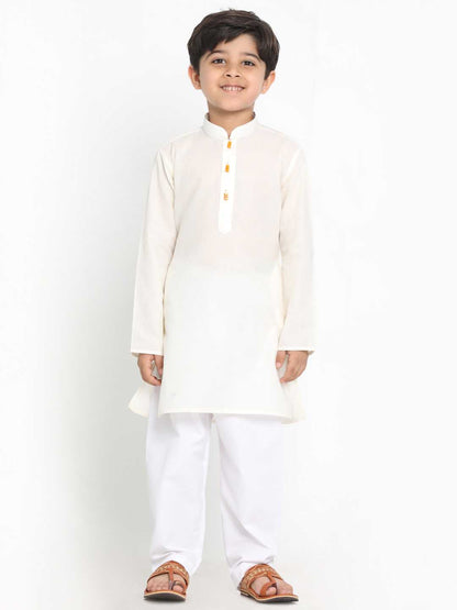 Vastramay Boy's Cotton Kurta and Pyjama Set